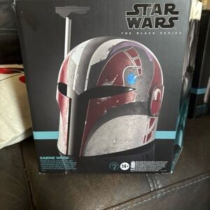 Star Wars Black Series Red and Gray Helmet